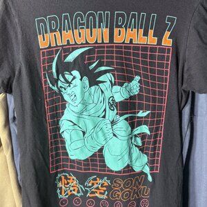 Dragonball Z Son Goku Adult Unisex Black Graphic Print Tee T-Shirt SZ Medium